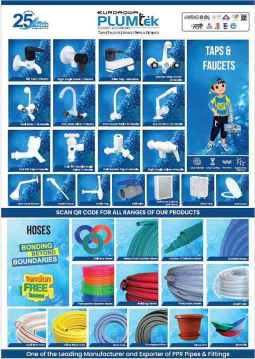 Euroaqua Product Catalogues - PPR, PERT, HDPE & MDPE Pipes & Fittings Information